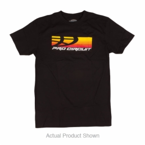 PRO CIRCUIT STRIPES BOX T SHIRT BLK SM