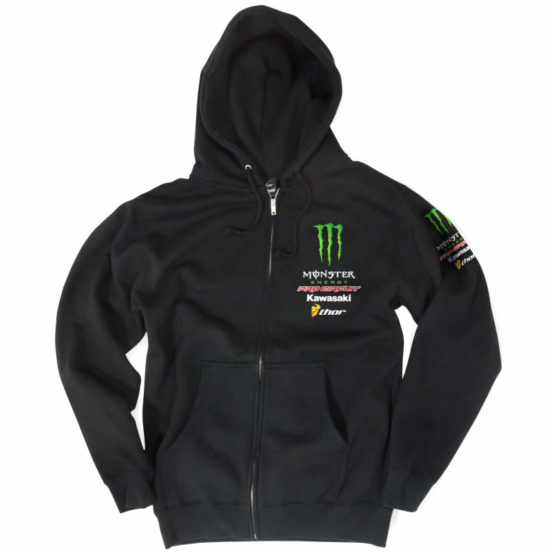 kawasaki zip up hoodie